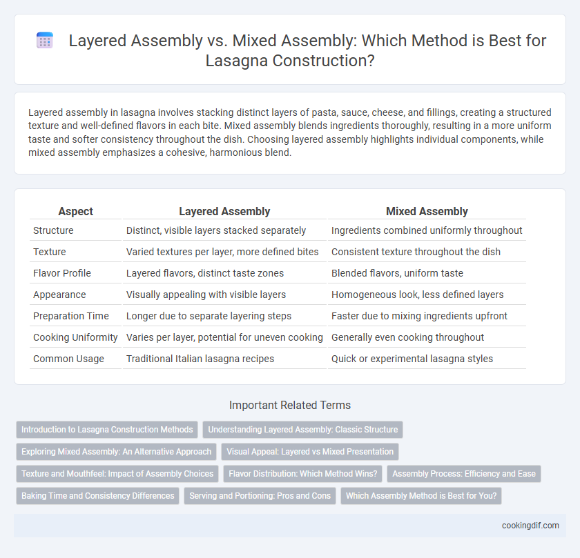Layered Assembly vs. Mixed Assembly: Which Method is Best for Lasagna Construction?