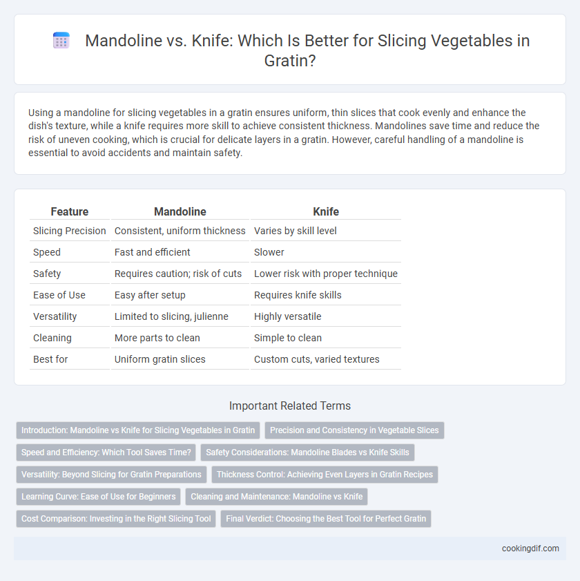 Mandoline vs. Knife: Which Is Better for Slicing Vegetables in Gratin?