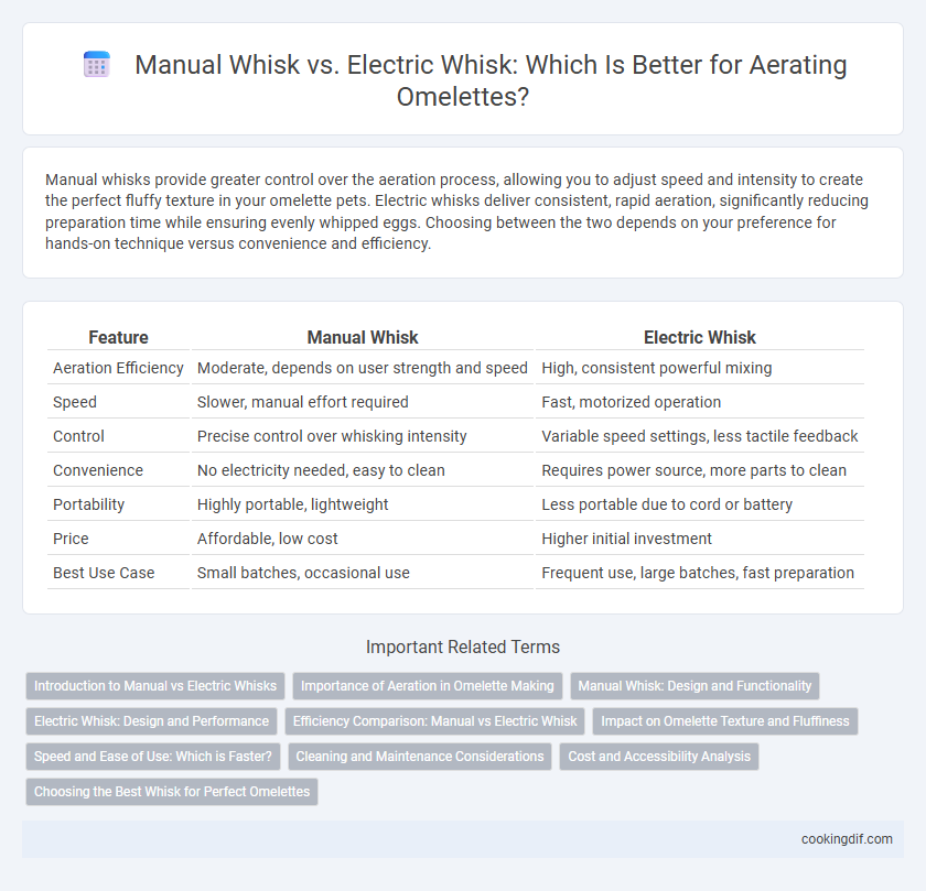 Manual Whisk vs. Electric Whisk: Which Is Better for Aerating Omelettes?