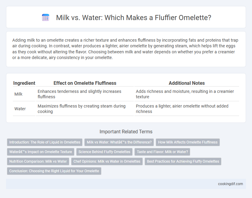 Milk vs. Water: Which Makes a Fluffier Omelette?