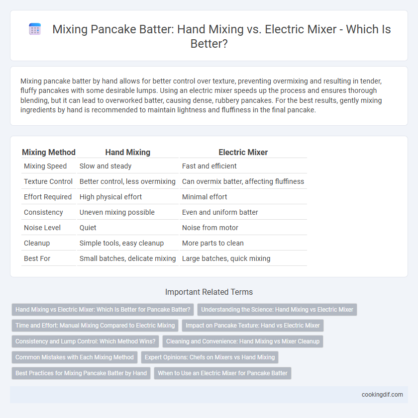 Mixing Pancake Batter: Hand Mixing vs. Electric Mixer - Which Is Better?