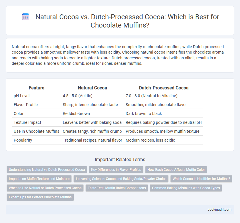 Natural Cocoa vs. Dutch-Processed Cocoa: Which is Best for Chocolate Muffins?