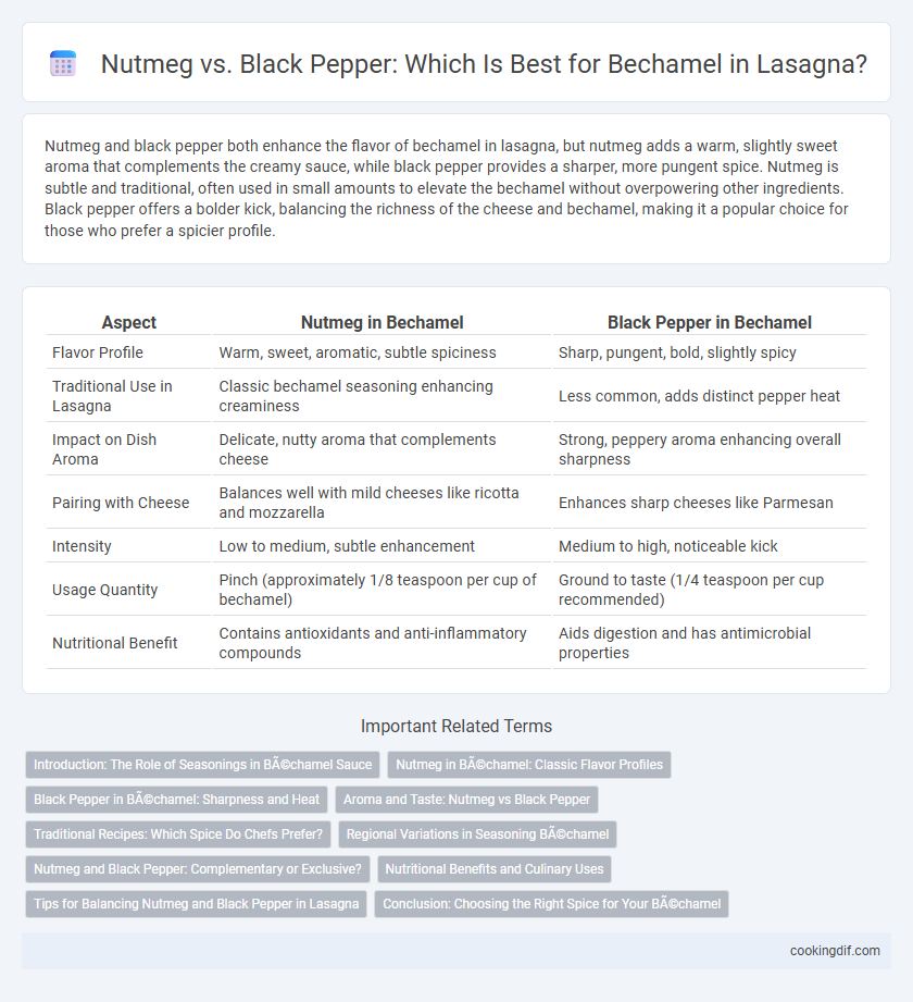 Nutmeg vs. Black Pepper: Which Is Best for Bechamel in Lasagna?