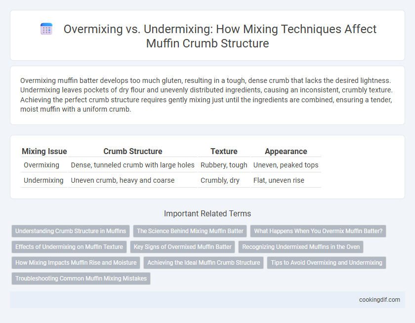 Overmixing vs. Undermixing: How Mixing Techniques Affect Muffin Crumb Structure