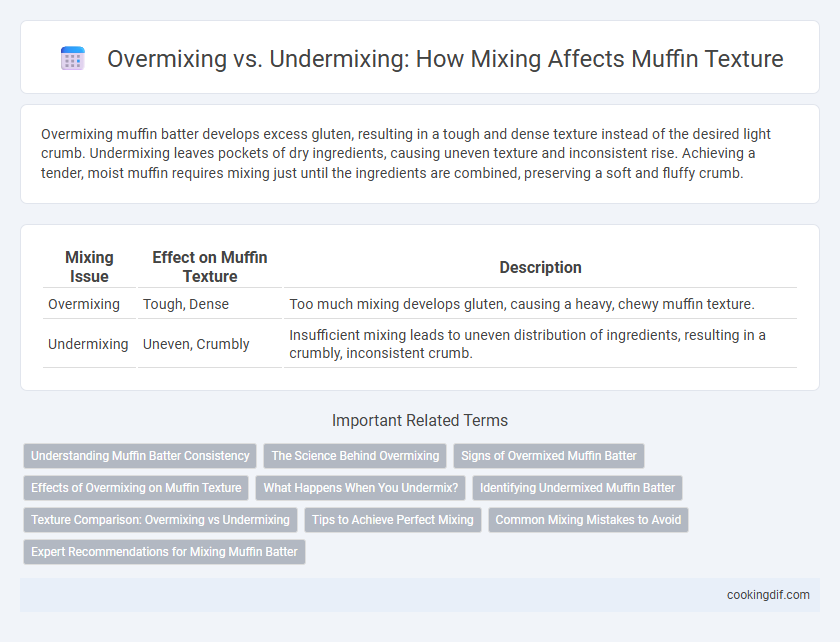 Overmixing vs. Undermixing: How Mixing Affects Muffin Texture
