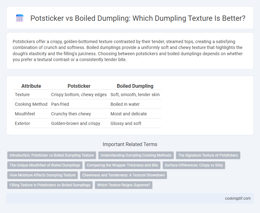 Potsticker vs Boiled Dumpling: Which Dumpling Texture Is Better?