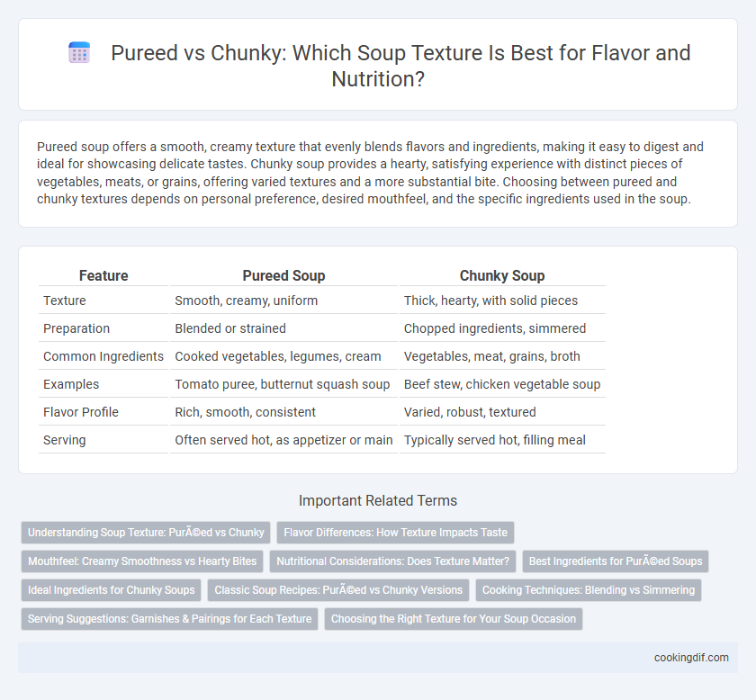 Pureed vs Chunky: Which Soup Texture Is Best for Flavor and Nutrition?