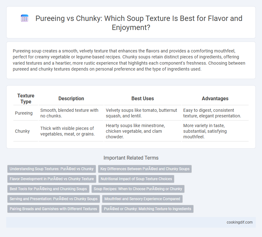 Pureeing vs Chunky: Which Soup Texture Is Best for Flavor and Enjoyment?