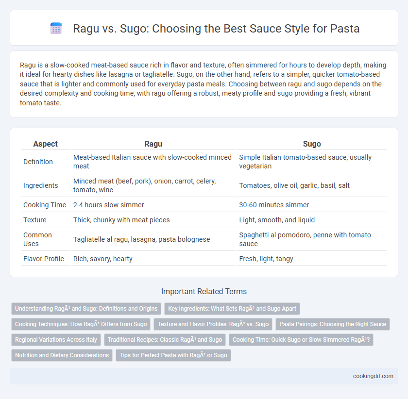 Ragu vs. Sugo: Choosing the Best Sauce Style for Pasta