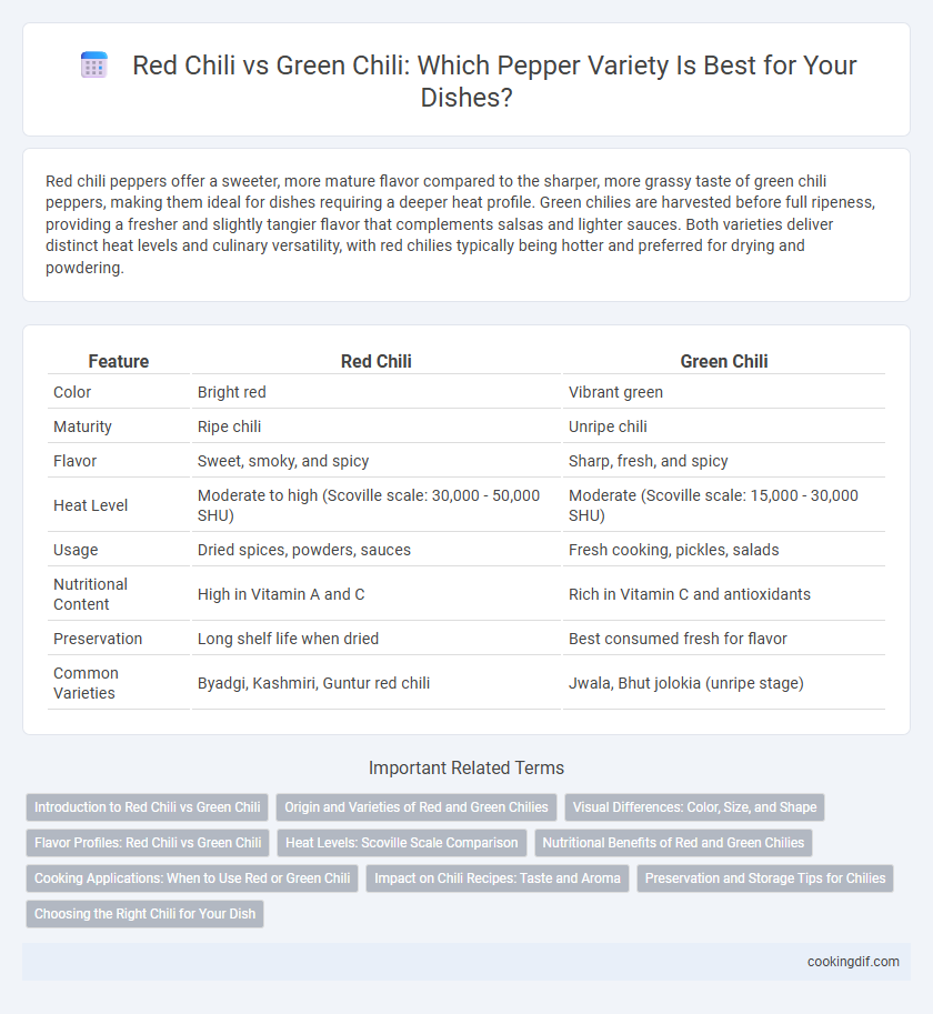 Red Chili vs Green Chili: Which Pepper Variety Is Best for Your Dishes?