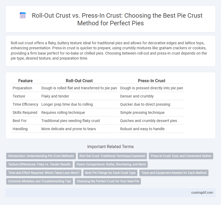 Roll-Out Crust vs. Press-In Crust: Choosing the Best Pie Crust Method for Perfect Pies