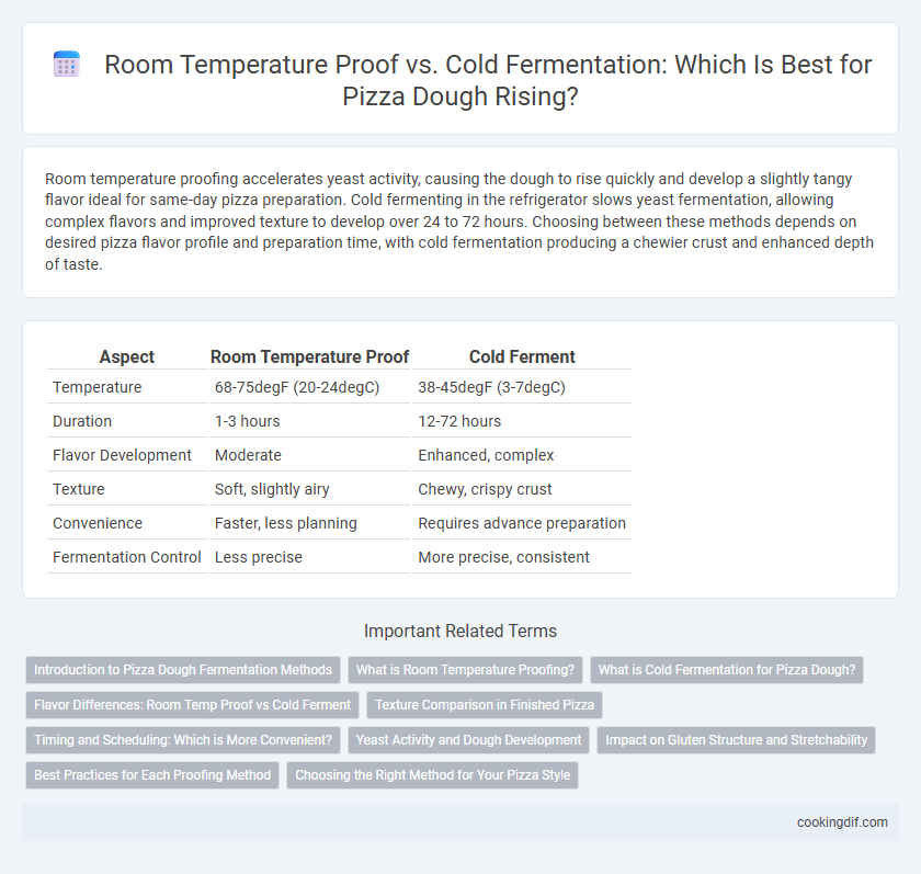 Room Temperature Proof vs. Cold Fermentation: Which Is Best for Pizza Dough Rising?