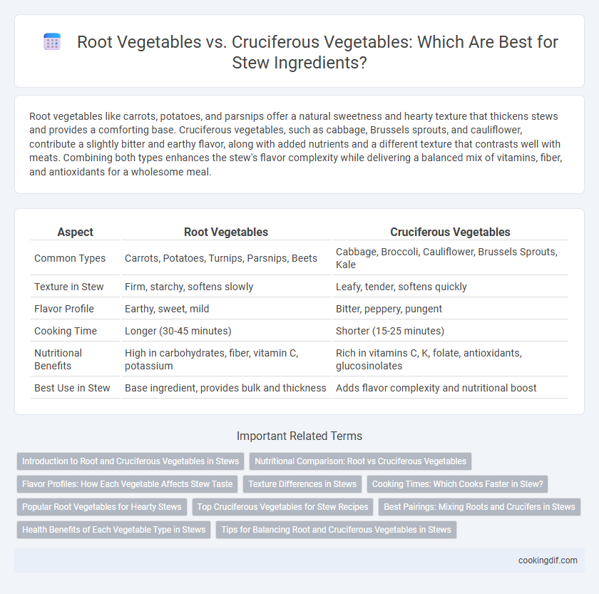 Root Vegetables vs. Cruciferous Vegetables: Which Are Best for Stew Ingredients?