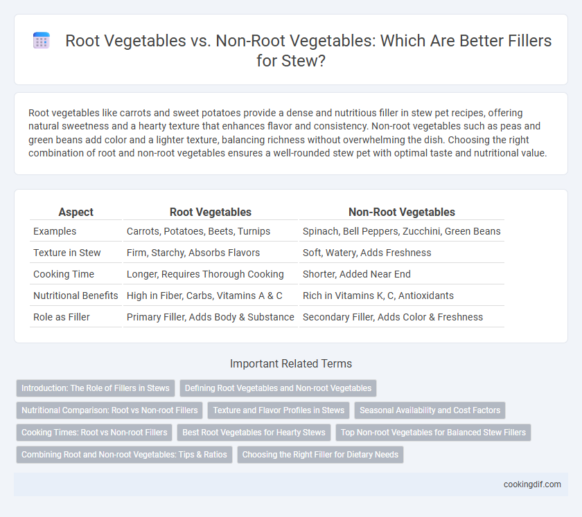 Root Vegetables vs. Non-Root Vegetables: Which Are Better Fillers for Stew?