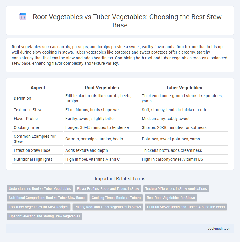 Root Vegetables vs Tuber Vegetables: Choosing the Best Stew Base