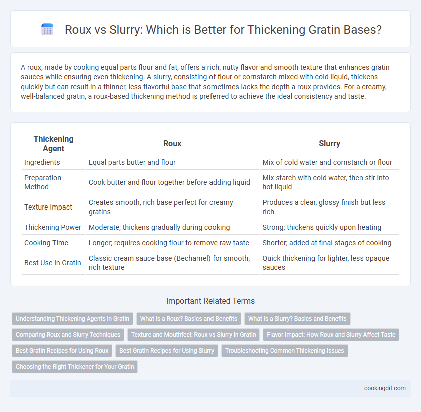 Roux vs Slurry: Which is Better for Thickening Gratin Bases?
