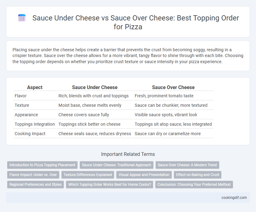 Sauce Under Cheese vs Sauce Over Cheese: Best Topping Order for Pizza