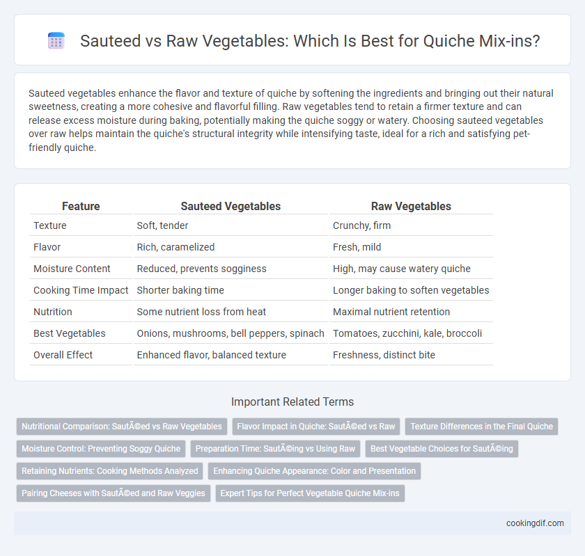 Sauteed vs Raw Vegetables: Which Is Best for Quiche Mix-ins?