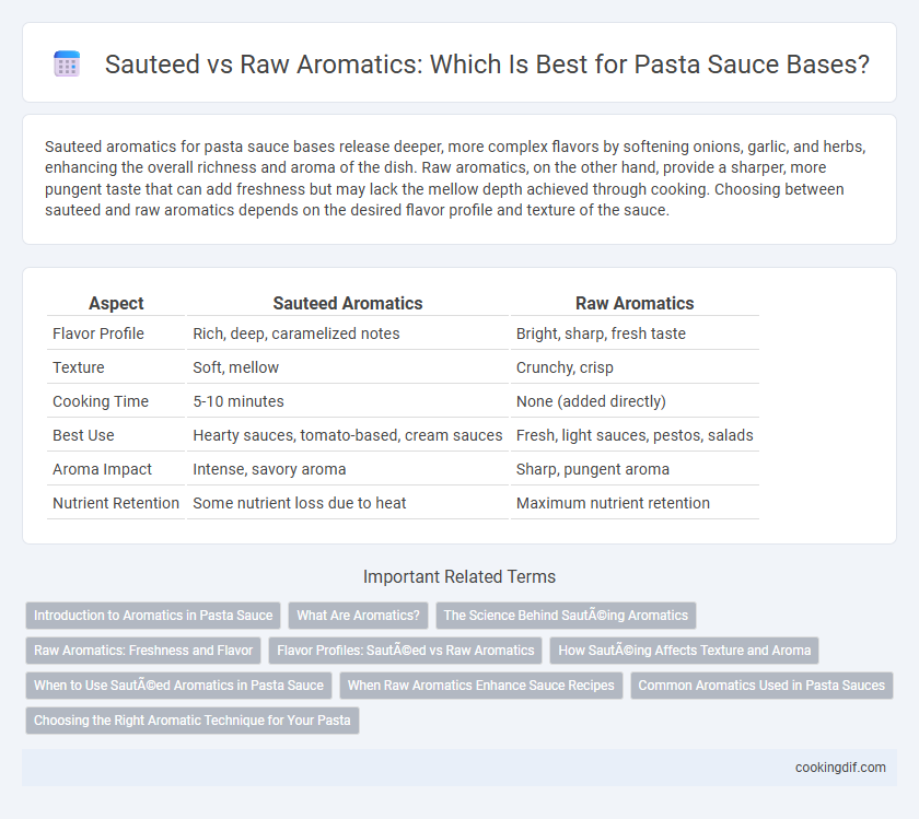 Sauteed vs Raw Aromatics: Which Is Best for Pasta Sauce Bases?