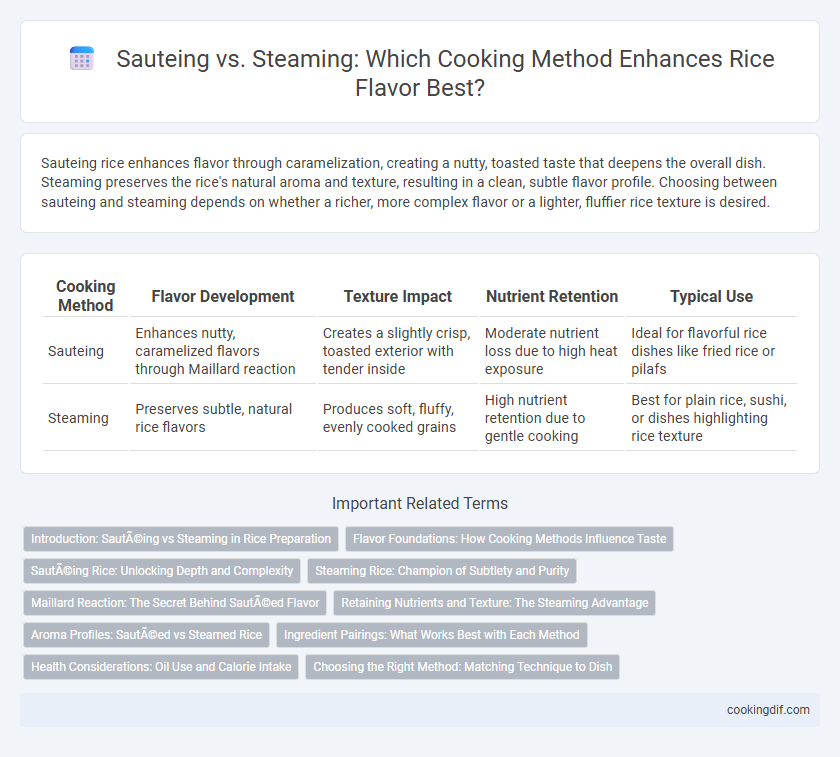Sauteing vs. Steaming: Which Cooking Method Enhances Rice Flavor Best?
