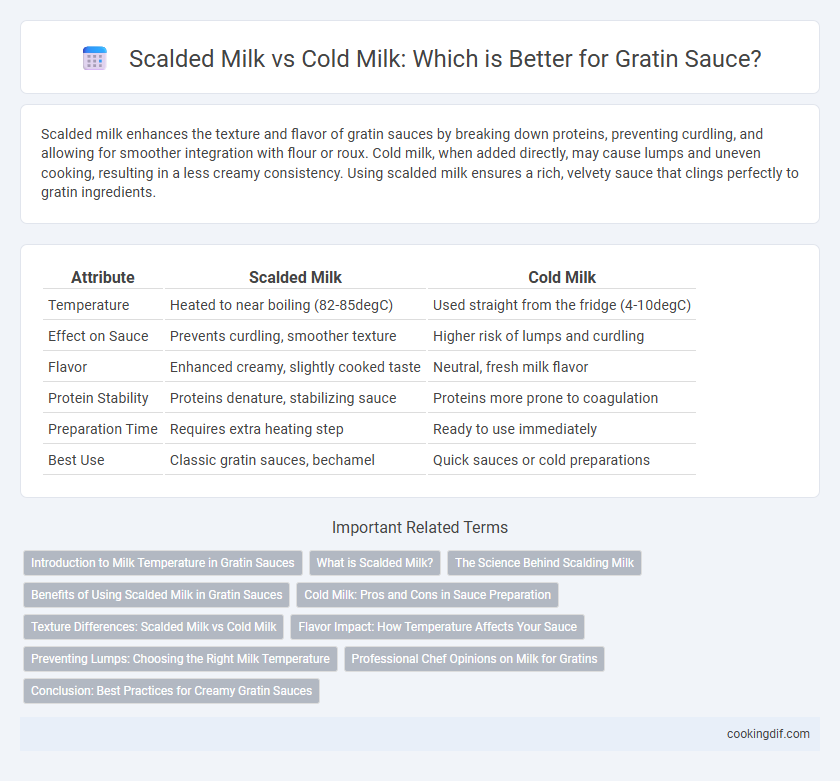 Scalded Milk vs Cold Milk: Which is Better for Gratin Sauce?