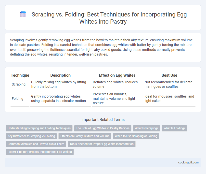 Scraping vs. Folding: Best Techniques for Incorporating Egg Whites into Pastry