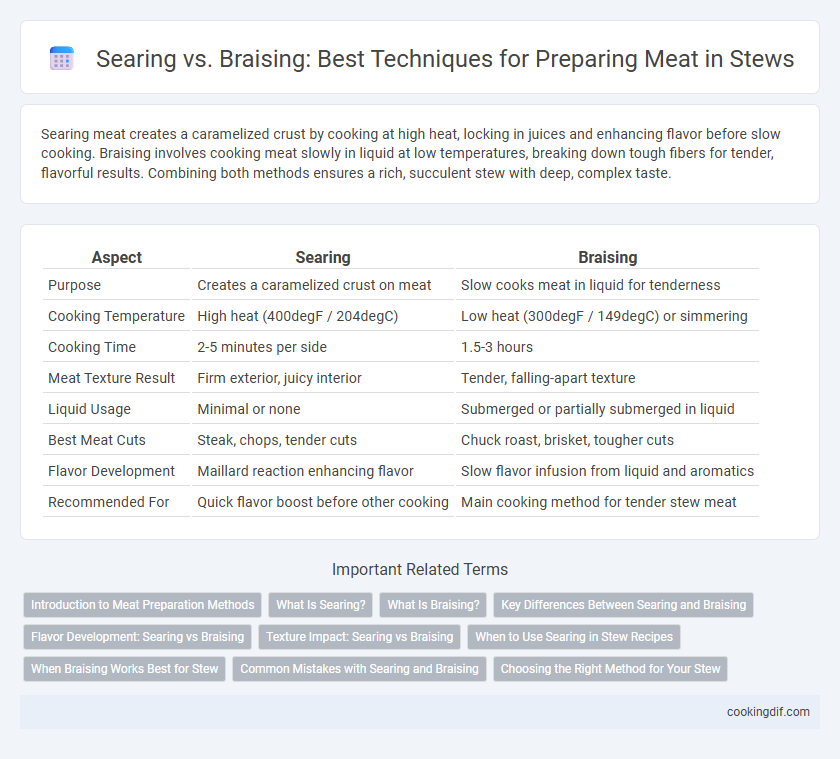 Searing vs. Braising: Best Techniques for Preparing Meat in Stews