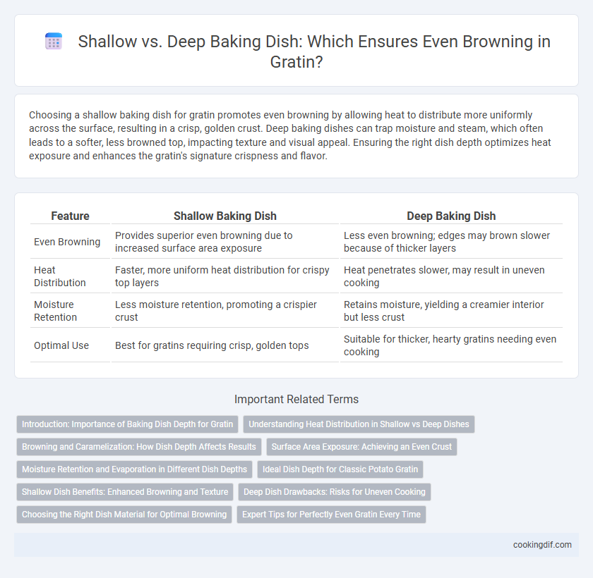 Shallow vs. Deep Baking Dish: Which Ensures Even Browning in Gratin?