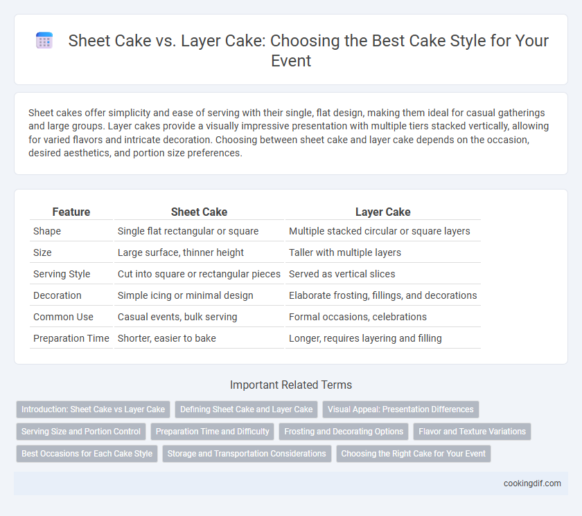 Sheet Cake vs. Layer Cake: Choosing the Best Cake Style for Your Event