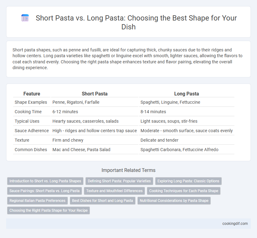 Short Pasta vs. Long Pasta: Choosing the Best Shape for Your Dish