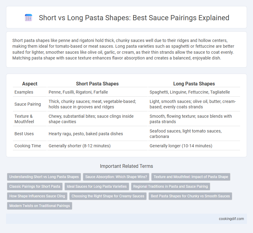 Short vs Long Pasta Shapes: Best Sauce Pairings Explained