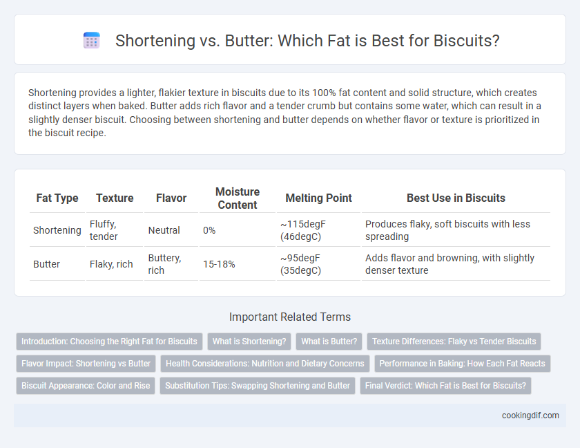 Shortening vs. Butter: Which Fat is Best for Biscuits?