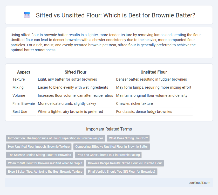 Sifted vs Unsifted Flour: Which is Best for Brownie Batter?