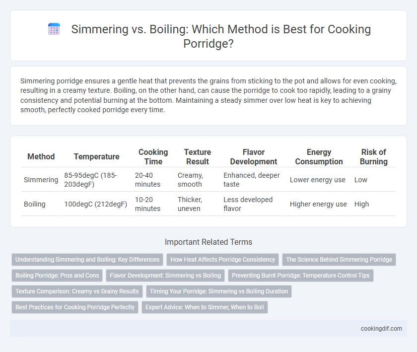 Simmering vs. Boiling: Which Method is Best for Cooking Porridge?