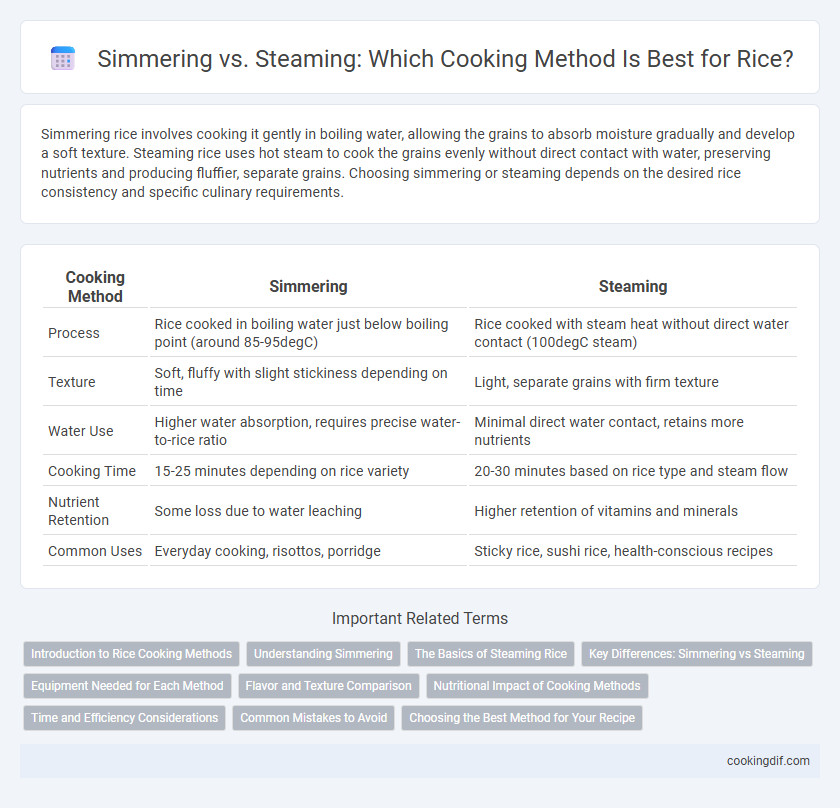 Simmering vs. Steaming: Which Cooking Method Is Best for Rice?
