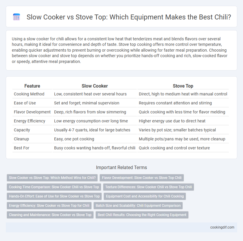 Slow Cooker vs Stove Top: Which Equipment Makes the Best Chili?