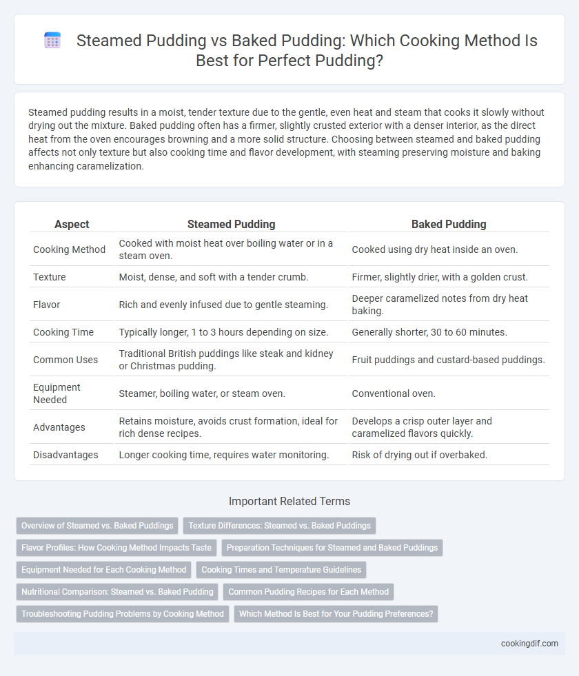 Steamed Pudding vs Baked Pudding: Which Cooking Method Is Best for Perfect Pudding?