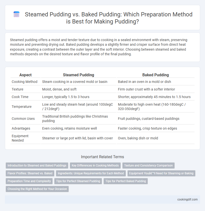 Steamed Pudding vs. Baked Pudding: Which Preparation Method is Best for Making Pudding?