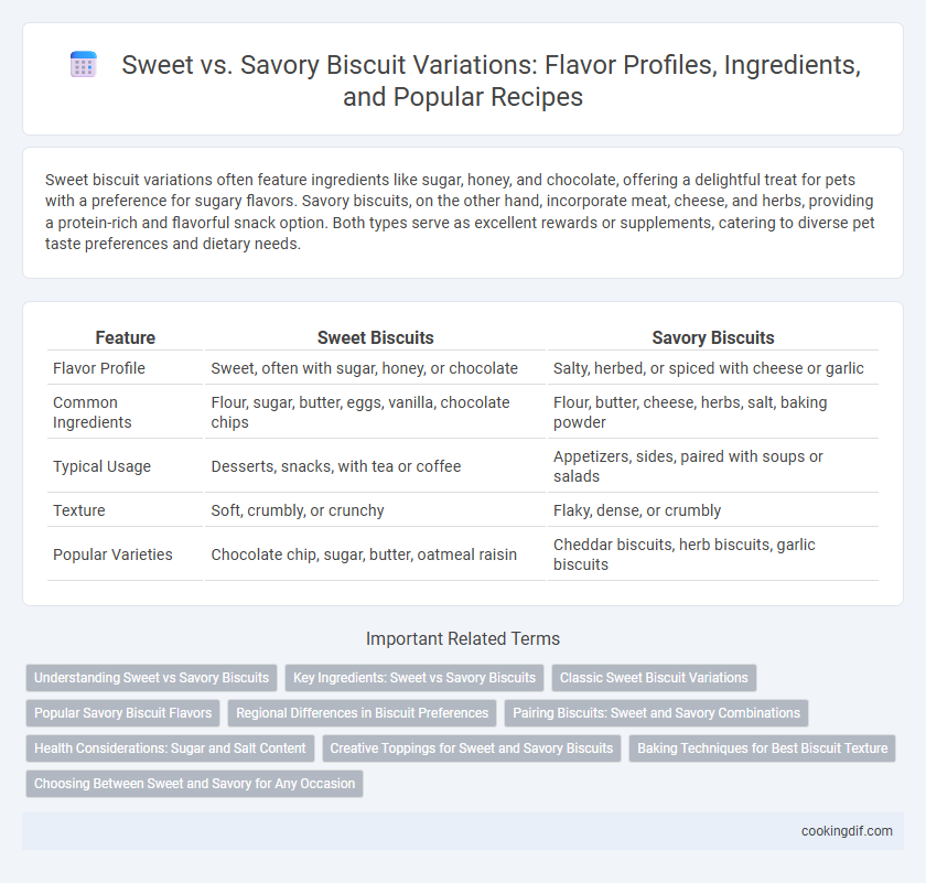 Sweet vs. Savory Biscuit Variations: Flavor Profiles, Ingredients, and Popular Recipes