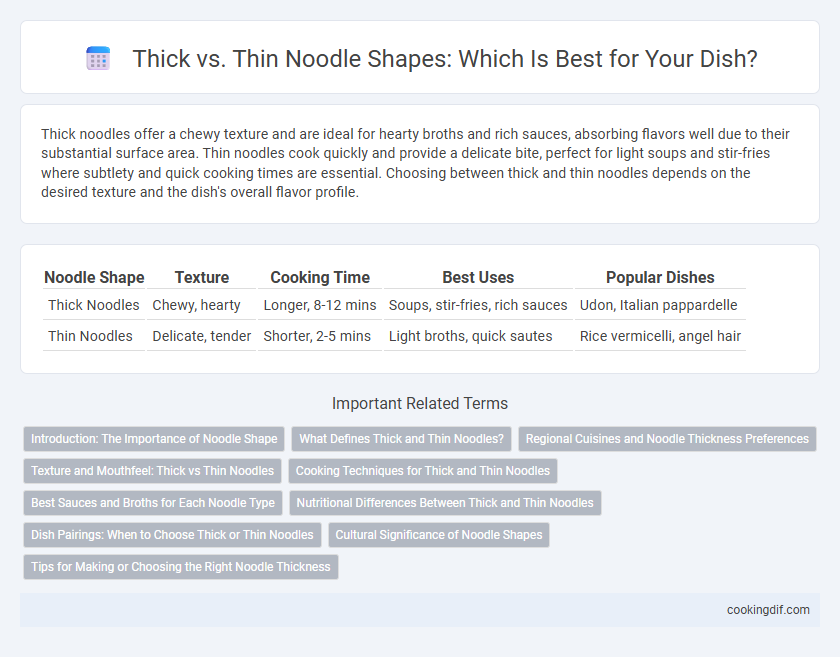 Thick vs. Thin Noodle Shapes: Which Is Best for Your Dish?
