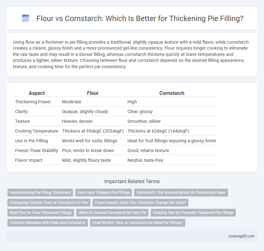 Flour vs Cornstarch: Which Is Better for Thickening Pie Filling?