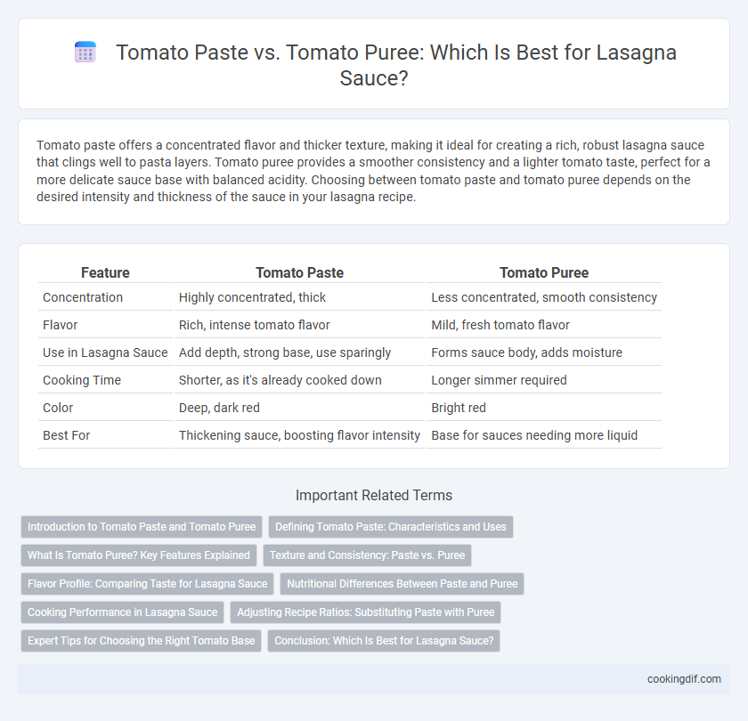 Tomato Paste vs. Tomato Puree: Which Is Best for Lasagna Sauce?