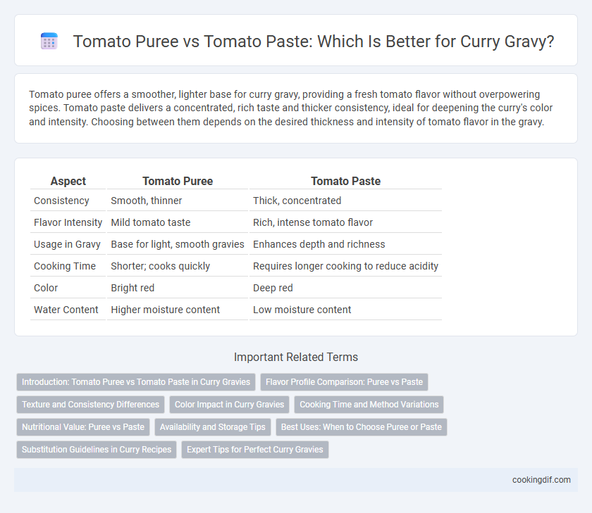 Tomato Puree vs Tomato Paste: Which Is Better for Curry Gravy?