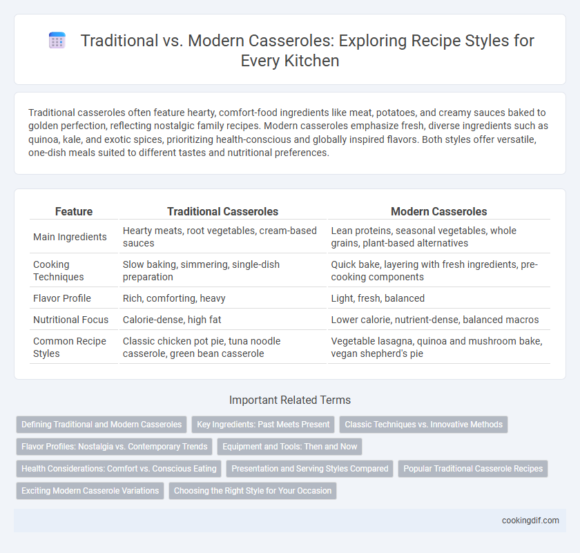 Traditional vs. Modern Casseroles: Exploring Recipe Styles for Every Kitchen