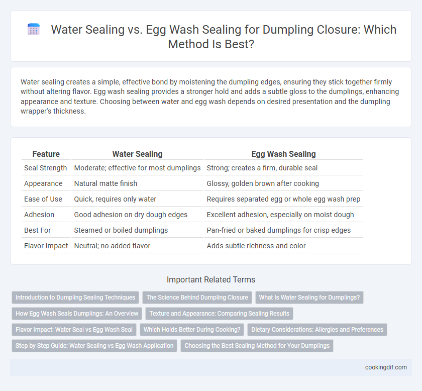 Water Sealing vs. Egg Wash Sealing for Dumpling Closure: Which Method Is Best?