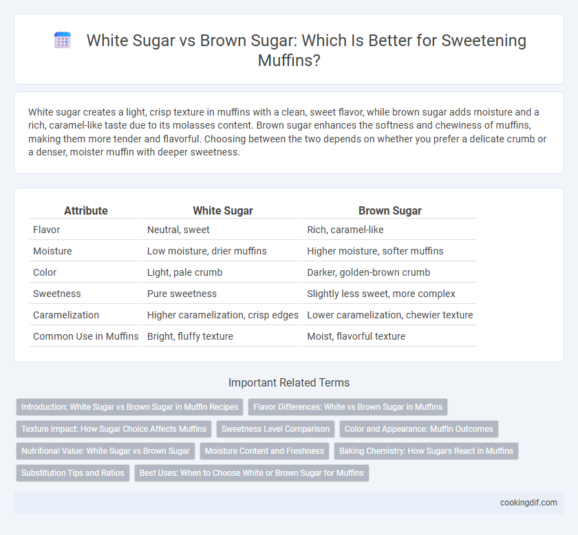 White Sugar vs Brown Sugar: Which Is Better for Sweetening Muffins?
