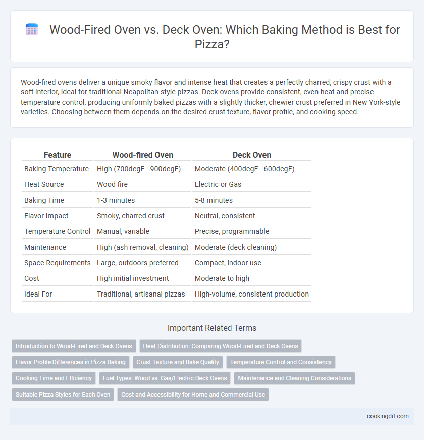 Wood-Fired Oven vs. Deck Oven: Which Baking Method is Best for Pizza?
