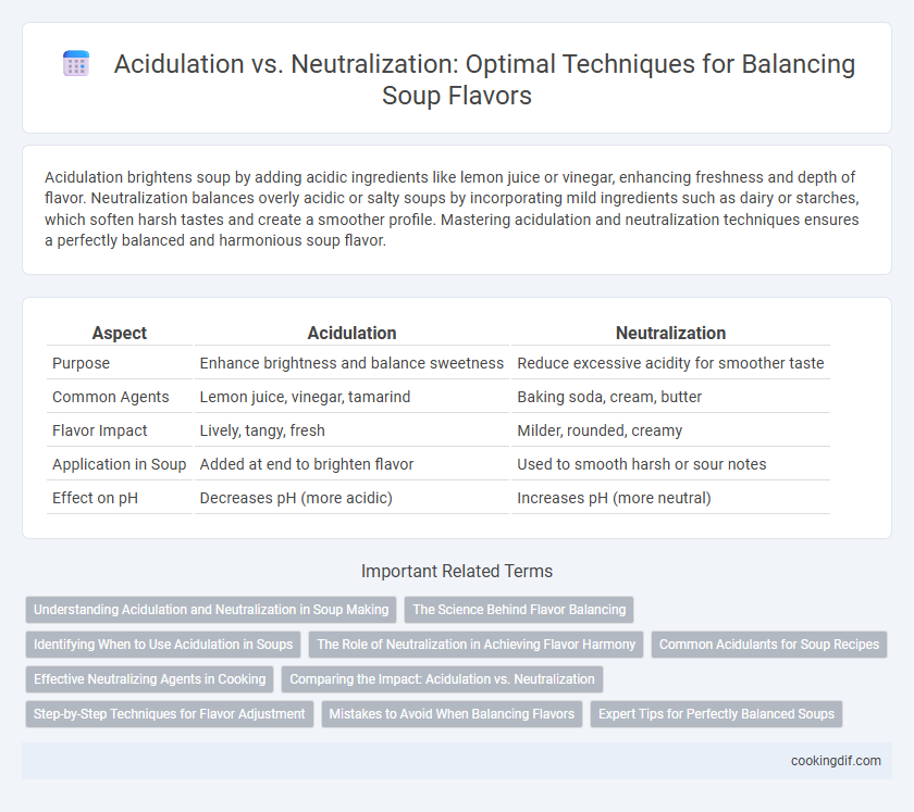 Acidulation vs. Neutralization: Optimal Techniques for Balancing Soup Flavors