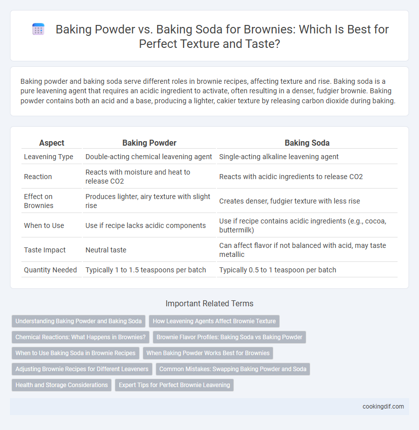 Baking Powder vs. Baking Soda for Brownies: Which Is Best for Perfect Texture and Taste?