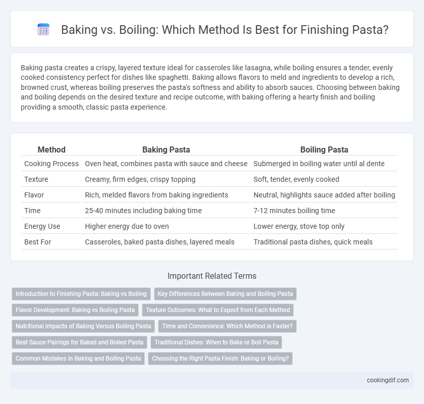 Baking vs. Boiling: Which Method Is Best for Finishing Pasta?